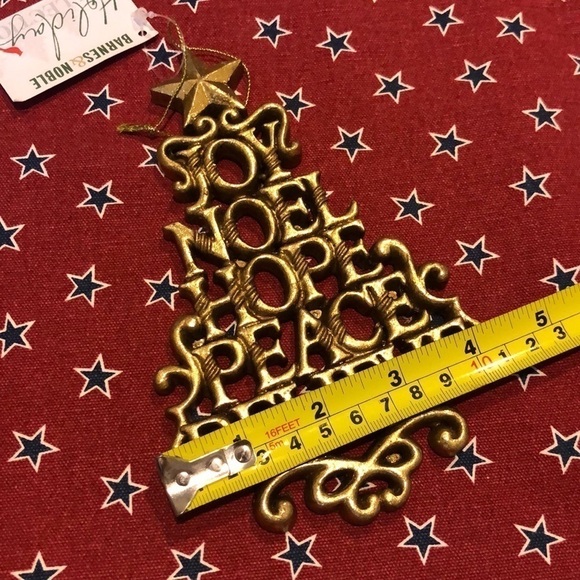 Barnes & Noble Christmas Ornament Gold - Picture 4 of 5